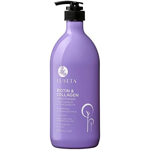 Luseta Biotin & Collagen Conditioner Thickening for Hair Loss & Fast Hair Growth - Infused with Argan Oil to Repair Damaged Dry Hair - Sulfate Free Paraben Free 33.8oz Cover