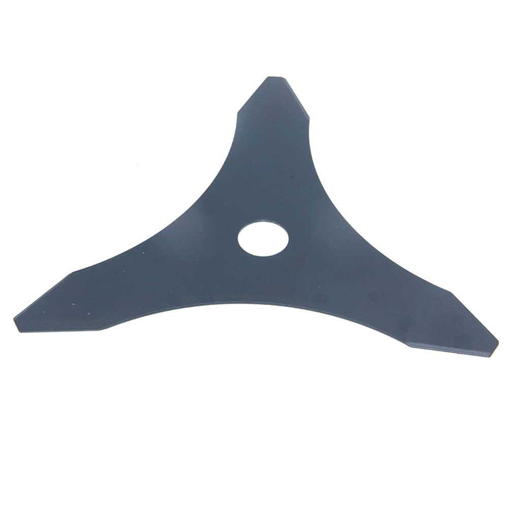 3 Pezzi Universale Durevole 10 "x 3 Denti Lama in Acciaio 20 mm pergolato 255 mm decespugliatore Trimmer mangiatore di Erbacce rasaerba Lame rasaerba (Color : Black)