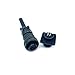1 Set MS3106A14S-2S MS3102A14S-2P Industrial Circular Connector, MIL-DTL-5015 Series Threaded Connector 4 Pin Contacts Solder Male Connectors Straight, 14S Shell Size