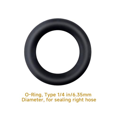 10-Pack 19037 O-Ring Seals Compatible with Yellow Jacket 19109 19209 SealRight 1/4\" Quick Couplers, HVAC Refrigeration Hose Fittings Replacement Rubber Gaskets, HVAC Low Loss Fittings - Thumbnail 2