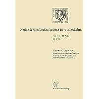 Betrachtungen &uuml;ber das Gewissen in der griechischen, j&uuml;dischen und christlichen Tradition