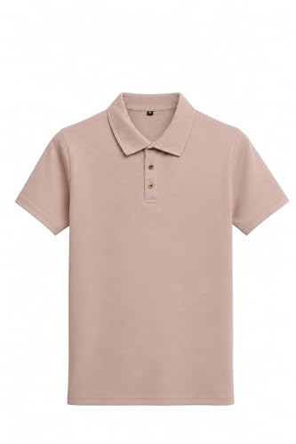 Image of Men's Short Sleeve Polo T-Shirt, Casual Collared Top