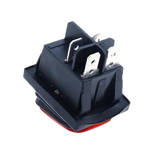 Interrupteur à bascule étanche KCD4 DPST 220V vert pour tableau électrique - 5