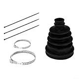 Kit de 2 pièces pour coffre CV avec 4 colliers de serrage en acier inoxydable et 6 attaches de câble pour sécuriser les bottes d'essieu et protéger les pièces critiques du véhicule (1 pièce)