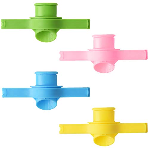 Lot de 4 clips de fermeture pour sachets alimentaires, couvercles à bec verseur pour frites, sacs à pain et cuisine Cover
