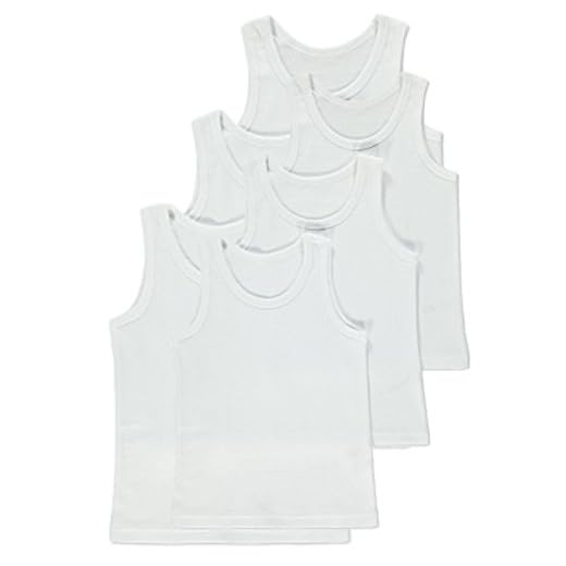 HDUK Childrens Underwear para El Regreso A La Escuela Paquete De 6 para Chicos 100% Algodón Cálido Chalecos/Disponible Edad 1 hasta 13 Años - Blanco, Age 2-3 Years