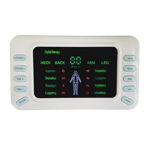 SFSSWSRYDF TENS Digital EMS Aparato de electroestimulación recargable Para relajación, musculación, alivio del dolor masajeador muscular con 8 modos 15 niveles de intensidad