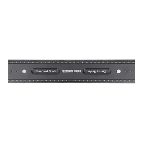 Aluminum Alloy Measuring Ruler for Woodworking & Engineering - Versatile Functionality, High Durability & Safe Usage