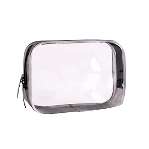 化粧ポーチ 旅行ポーチ PVC ビニールポーチ 透明色 コスメ 洗面用具 化粧品 小物入れ 多機能 防水 収納ケース 旅行/海外/温泉/出張 17x6x12cm