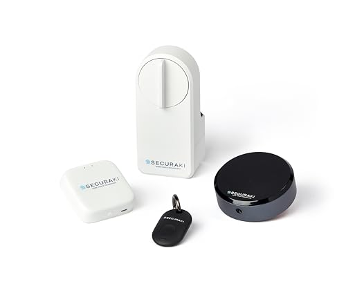 Securaki Smart Door Lock Bundle pack, Smart lock with Keyless Entry, Easy Installation, Alexa & Google Assistant, Remote App