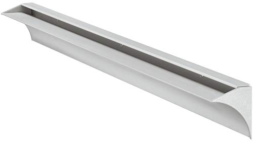Preisvergleich Produktbild Gedotec Tablarträger Wandschiene Wandkonsole für Glasböden / Regalbodenträger mit 35 kg Tragkraft / Bodenträger für Tablardicke 8 mm / Regalträger Alu silber / 1 Stück Regalhalter für Glas-Wandboard