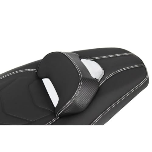 Asiento delantero NMAX155 V3 mitiga dolor lumbar con respaldo rojo 2
