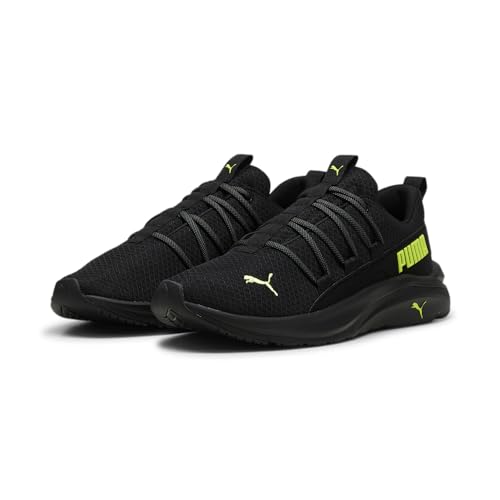 PUMA Puma Mens Softride One4all Cross Trainer, Puma Mens Black-Lime Pow-Cool Dark Gray, 10