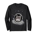 Photo Gallery lupo astronauta esplorazione spazio astronomia lupo amante maglia a manica Photo Gallery lupo astronauta esplorazione spazio astronomia lupo amante maglia a manica