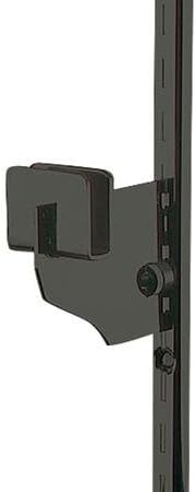 3 inch Black Dimensional Hangrail Bracket for Slotted Standard - ½ inch slots 1 inch on center - Pack of 4