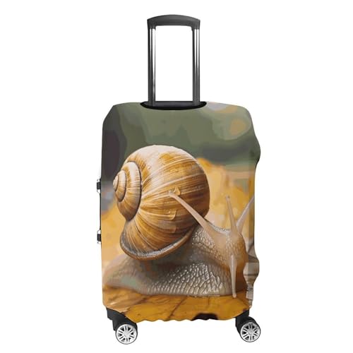 Carry on Luggage Cover Snail in Leaves Suitcase Covers for Luggages Tsa Approved Travel Luggage Sleeve Protector Elastic Suitcase Protector Anti-Scratch Washable Fits 19-30 Inch Case -S4