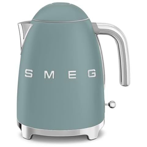 Smeg Emerald Green Electric Kettle with Fast Boil Cover