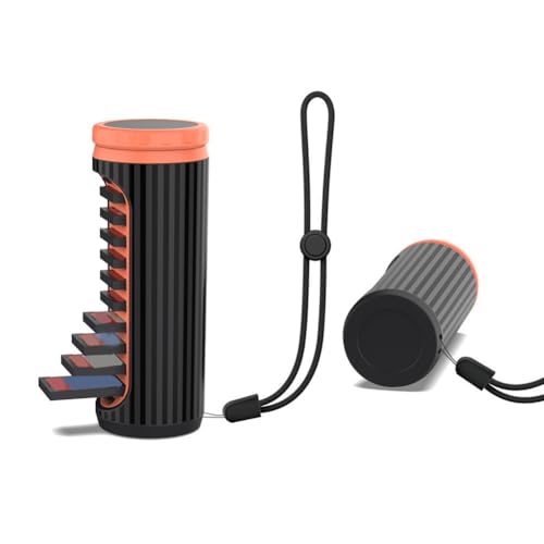 NINMORTH Game Case Holder for Nintendo Switch 2 with 10 Card Slots and Rotating Design, Anti-Loss Hard Shell Accessory in Black - Image 2