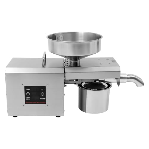 Pressa Olio Automatica In Acciaio Inox Controllo Intelligente Durevole Due Modalità di Pressatura Olio Forte Prestazione Alta Efficienza Temperatura Regolabile Adatto Per Semi Di Semi Di Tè