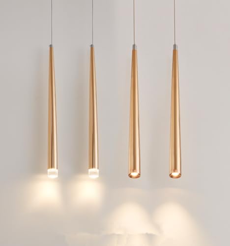 Lámpara cono moderno dorado de 60cm minimalista con tecnología LED de alta eficiencia LWX 5