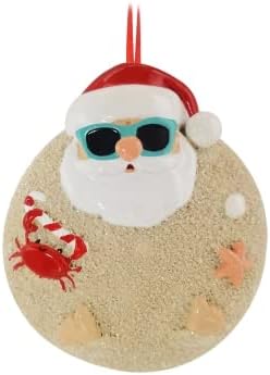 Miniatura 2 de Adornos de Navidad personalizados para la playa 2024 Adorno de Papá Noel de playa, figura de Papá Noel, adorno de árbol de verano, adorno de