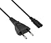 Produktbild DINIC Stromkabel, Netzkabel Euro-Stecker auf C7 2-pin Euro-8 (10,00m, schwarz)