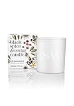 This Works Black Spice and Cedar Candle, 220 g - Luxury Candle Enriched with Essential Oils - Hand Poured Scented Candle with a 40hr Burn Time for a Warming and Soothing Aromatherapy Experience