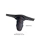 MFMYEE BDSM Bondage leather mask penis plug detachable mask,Schwarz Fetisch Bondage Penis Knebel bdsm maske