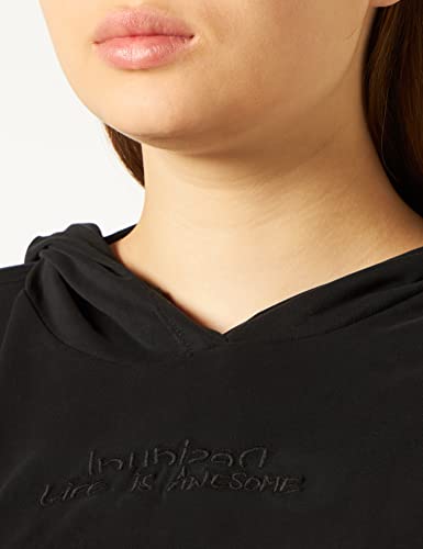 Desigual Sweat_Dance Maglia di Tuta, Schwarz, XL