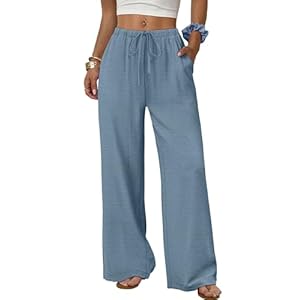 Sampeel Wide Leg Pants for Women Fl...