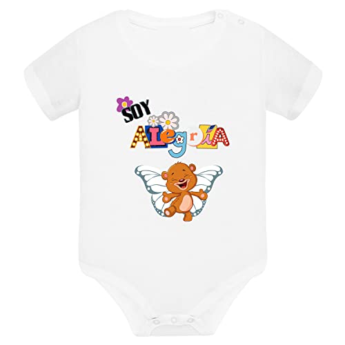 Body bébé manches courtes anti-irritation 100% coton blanc souple 6-9 mois