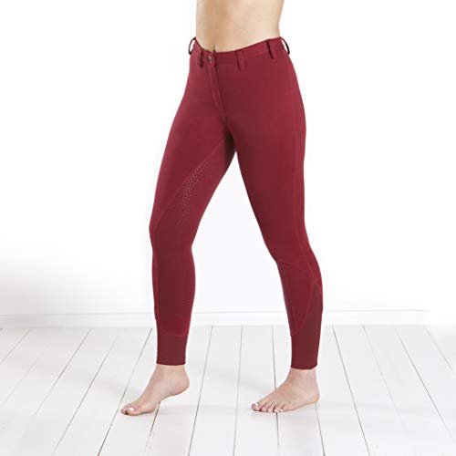 Harry Hall HH7514-RD Femme : culotte d'équitation anti-glisse confortable