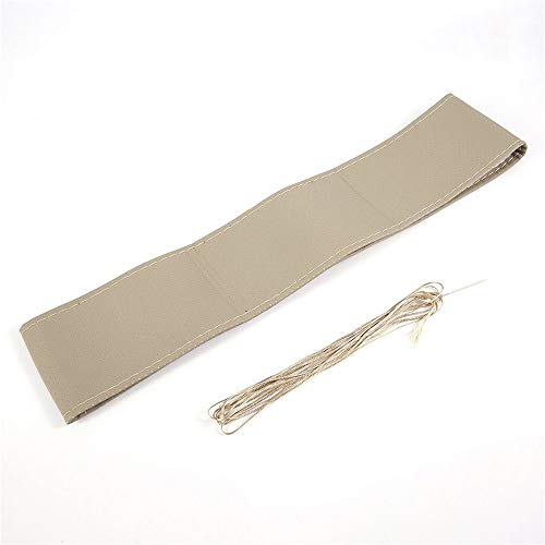 Mouchao - Funda para Volante de Coche con Agujas e Hilo de Piel, Color Beige