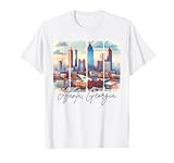 Atlanta Georgia Traveling Brushstroke Atlanta Souvenir Trip T-Shirt