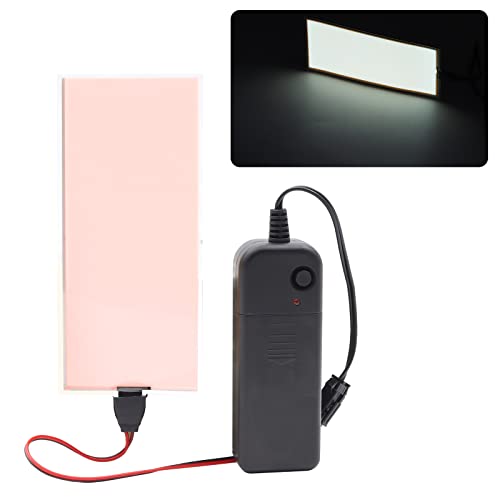 Image of [3 Modes] jose2015 12X5CM Electroluminescent EL Panel Light White,3V Flexible EL Panel Decorations Lights for Cosplay /Party /Decorate Light /Car /Advertising(with Battery Inverter)