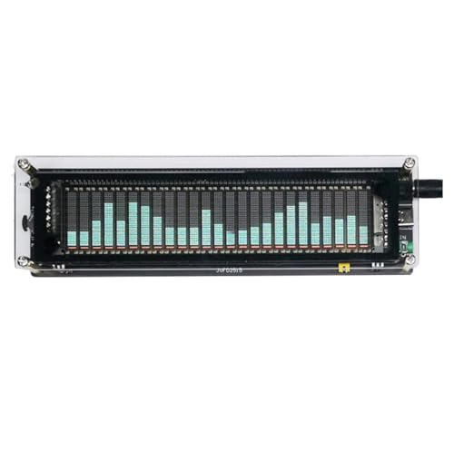 Generic VFD Audio Spectrum Analyzer, Vacuum Fluorescent Display Music Spectrum Analyzer, 25-Band Music Spectrum Level, Audio Indicator Rhythm Analyzer, 10 Display Modes
