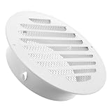 Lurrose Copertura Ventilazione Parete Esterna in Acciaio Resistente con Protezione Antivento per Cappa Cucina e Scarico Fumi Design Piatto Resistente alle Intemperie per Aerazione Sicura