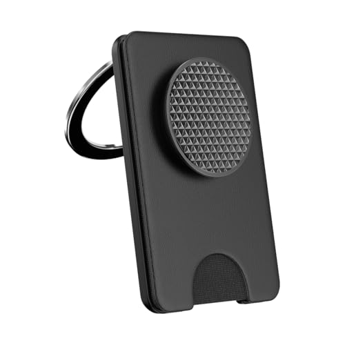 Image of PopSockets Kick-Out Wallet for MagSafe, Adjustable Kickstand, Magnetic Stand, Black - Knurl Black