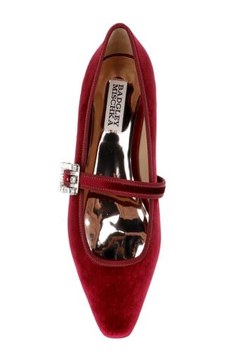 Zapatos planos Badgley Mischka Brystol Mary Jane para mujer, color negro, talla 37.5 EU 6