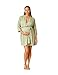 Motherhood Maternity Womens Nursing Chemise Nightgown, Robe and Swaddle 3-Piece Set,Sage/Checkmate Sage,X-Large