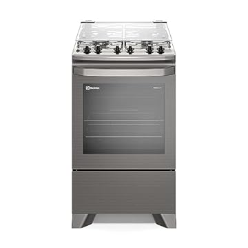 Fogão Electrolux 4 Bocas Experience com VaporBake Prata (FE4TC) Bivolt