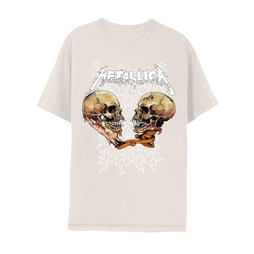 Metallica T Shirt for Men & Women Skulls Natural Graphic Crew Neck Short Sleeve Tee - Heavy Metal Tshirts