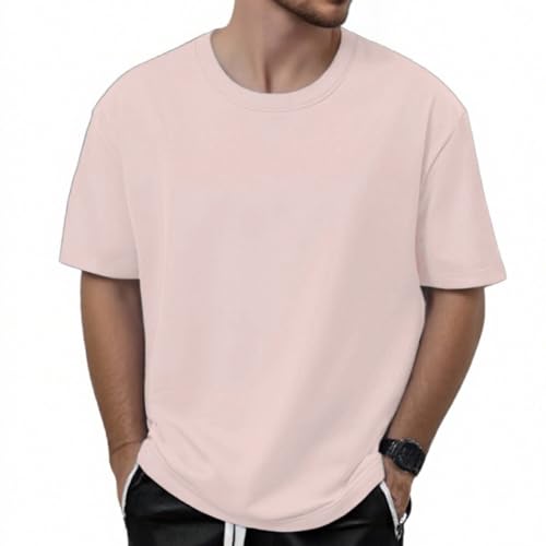 Mens T Shirt Soft Plain Tshirts for Men Cooling Crew Neck Casual Basic Tee Shirts Undershirt