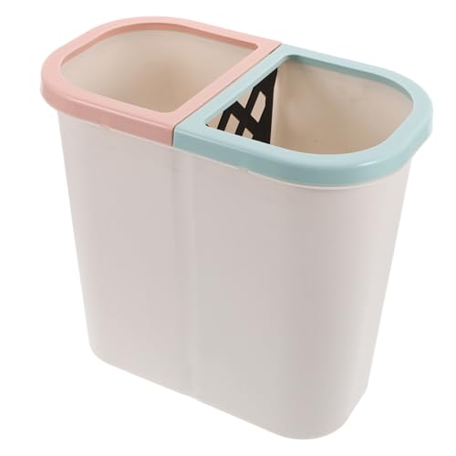Caneca de basura dual VICASKY sin tapa para baño y cocina