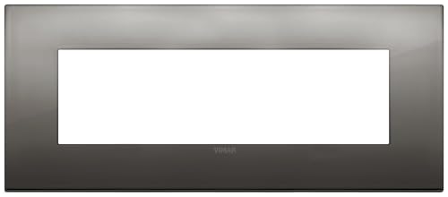 VIMAR SERIE Arke – Rahmen Classic 7 Module Metall Chrom schwarz