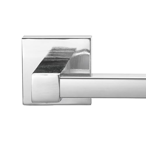 Image of Globe Electric 59221 Finn 5-Piece All-in-One Bath Set, 3-Light Vanity, Bar, Towel Ring, Robe Hook, Toilet Paper Holder, Polished Chrome
