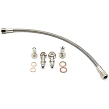 Turbo Oil Feed Line Compatibile With SUBARU WRX w/stock Mitsubishi TF035 TD04 TD05 Turbo 30cm line