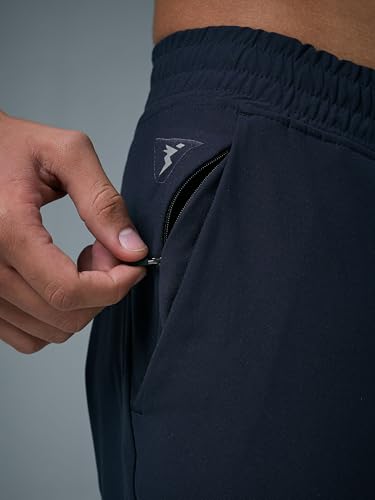 Image of TECHNOSPORT Men's Regular Fit Mid Rise Solid Plus Size Trackpants with Quick Dry, Anti Microbial, SPF50+ for Regular and Sports Use