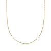 Ross-Simons Italian 18kt Yellow Gold Diamond-Cut Singapore-Chain Necklace