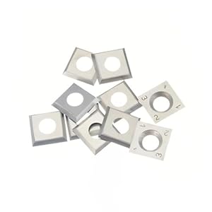 OrangeClub 10 Stück Wendemesser Wendeklinge Hartmetallklinge 30° 14x14x2mm für Lackfräse METABO LF724S Kit